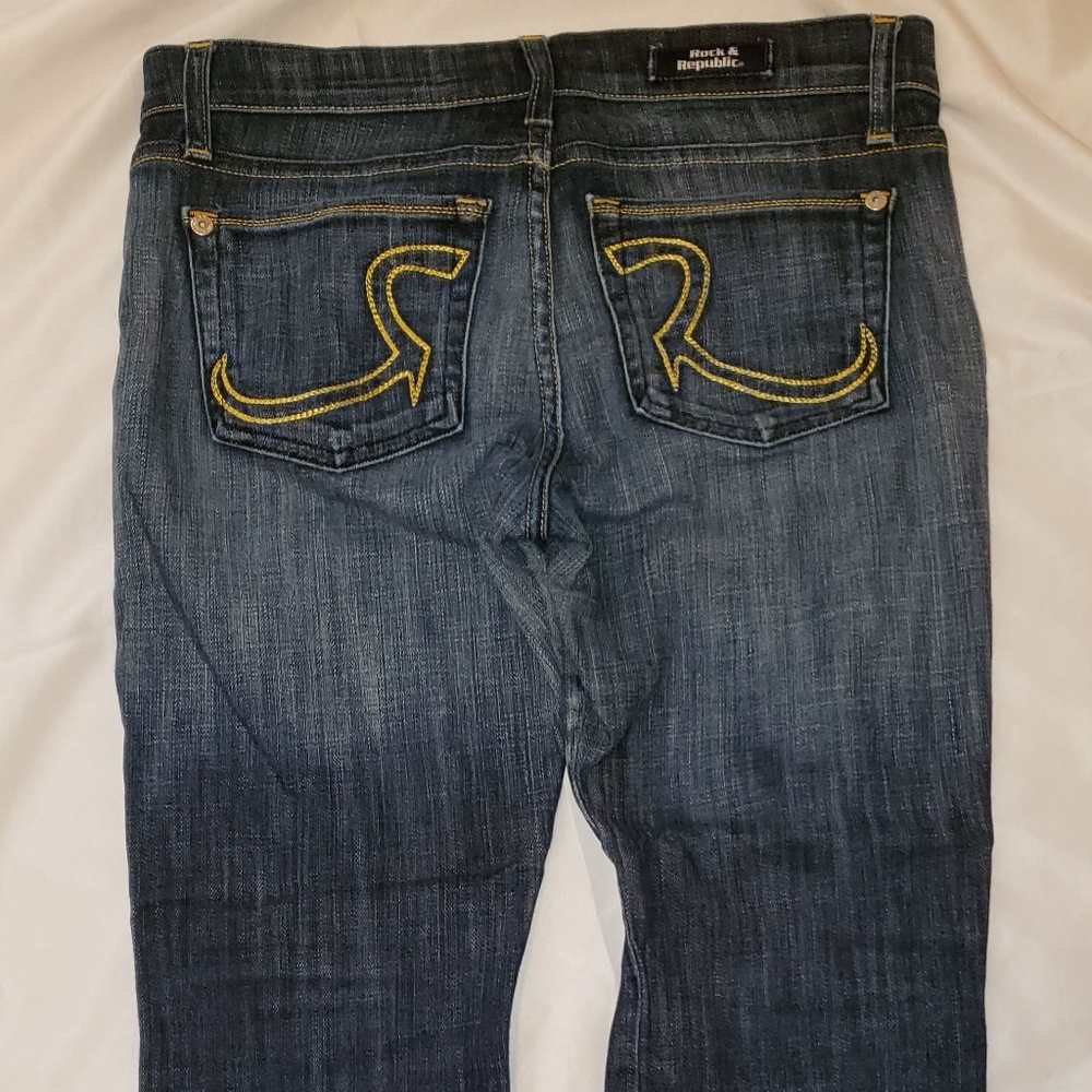 Women's Rock & Republic Blue Jeans Size 27 - Picture 5 of 9